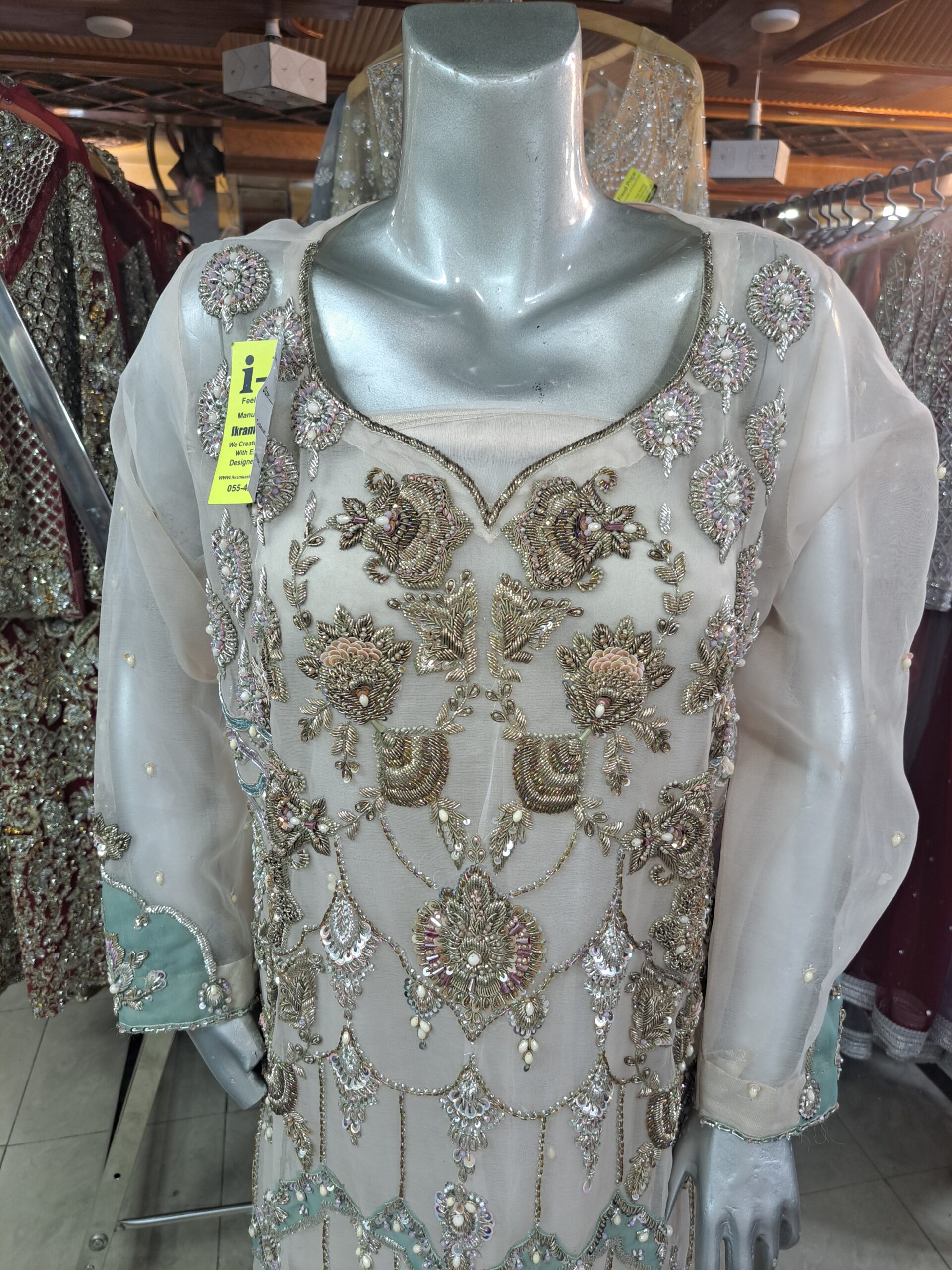 Party Wear Shirt S324 Peach